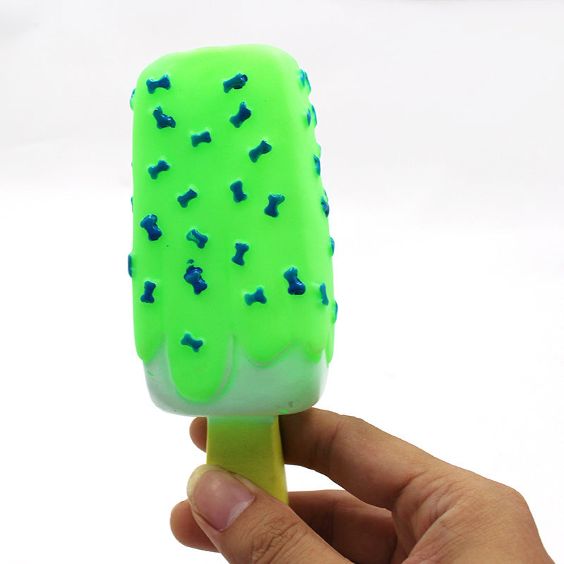 Dog Vinyl Sound Toys Simulation Popsicle Ice Cream