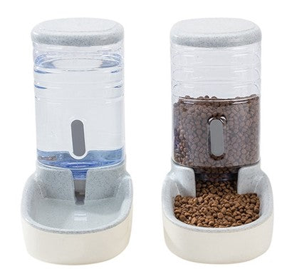 Pet dog automatic feeder microphone dog automatic drinking fountain