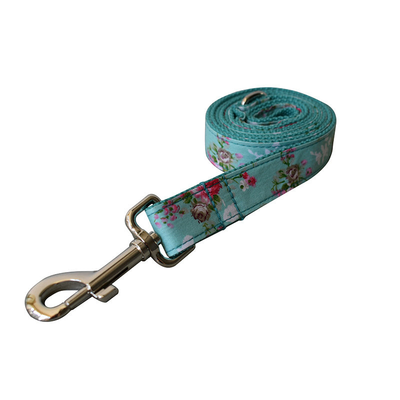 Green Rose Dog Collar Dog Leash Pet Collar