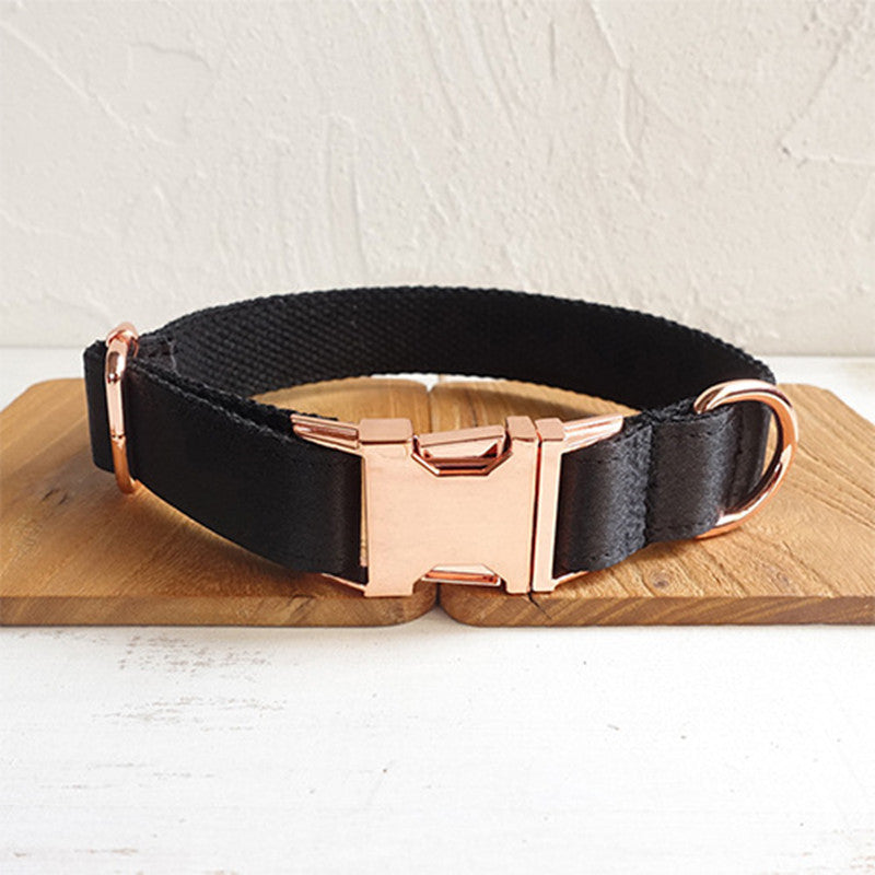 Black dog collar