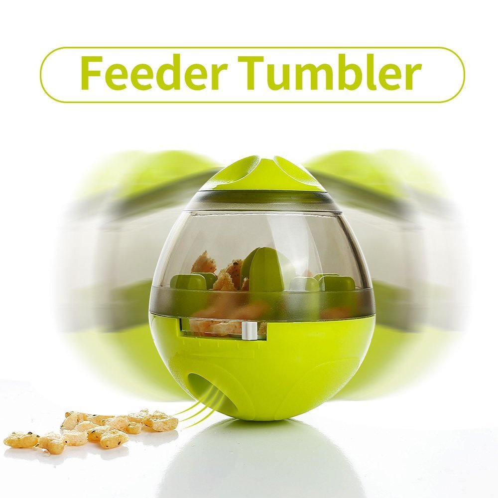 Dog Food Balls Tumbler Pet Puppy Feeder Dispenser Bowl Toy Leak Food Interactive Pet Tumbler Feeder Food Automatic Dispenser Bowl Interactive Balls