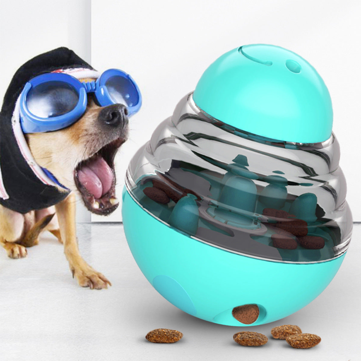 Dog Bites Toy Tumbler Feeder