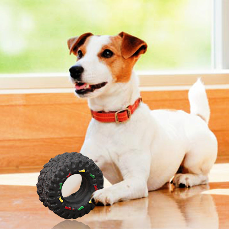 Small Tire Pet Vocalizations Glue Dog Toys